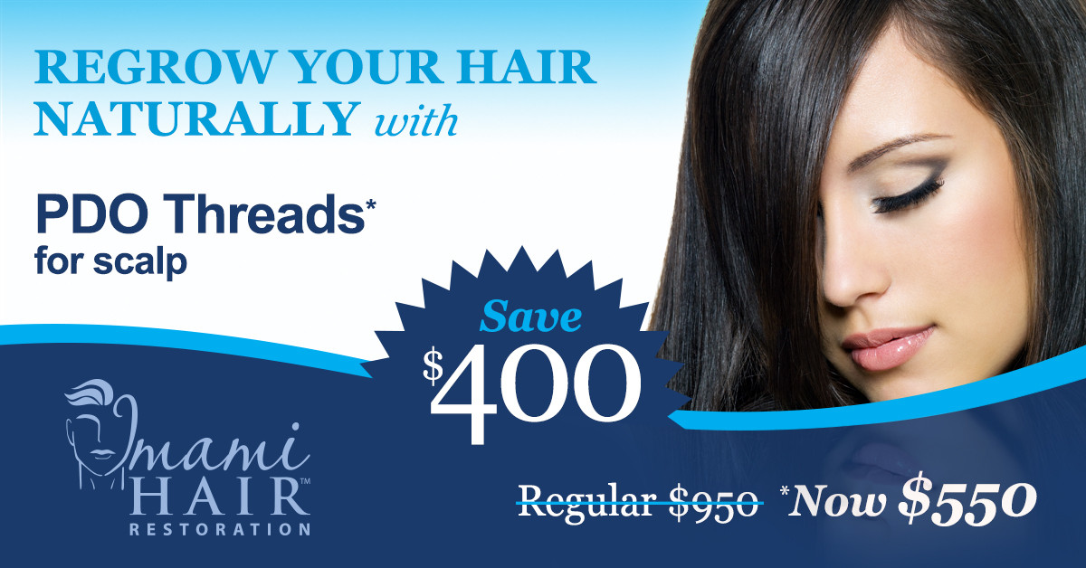 Regrow your hair naturally with PRP & PDO Threads