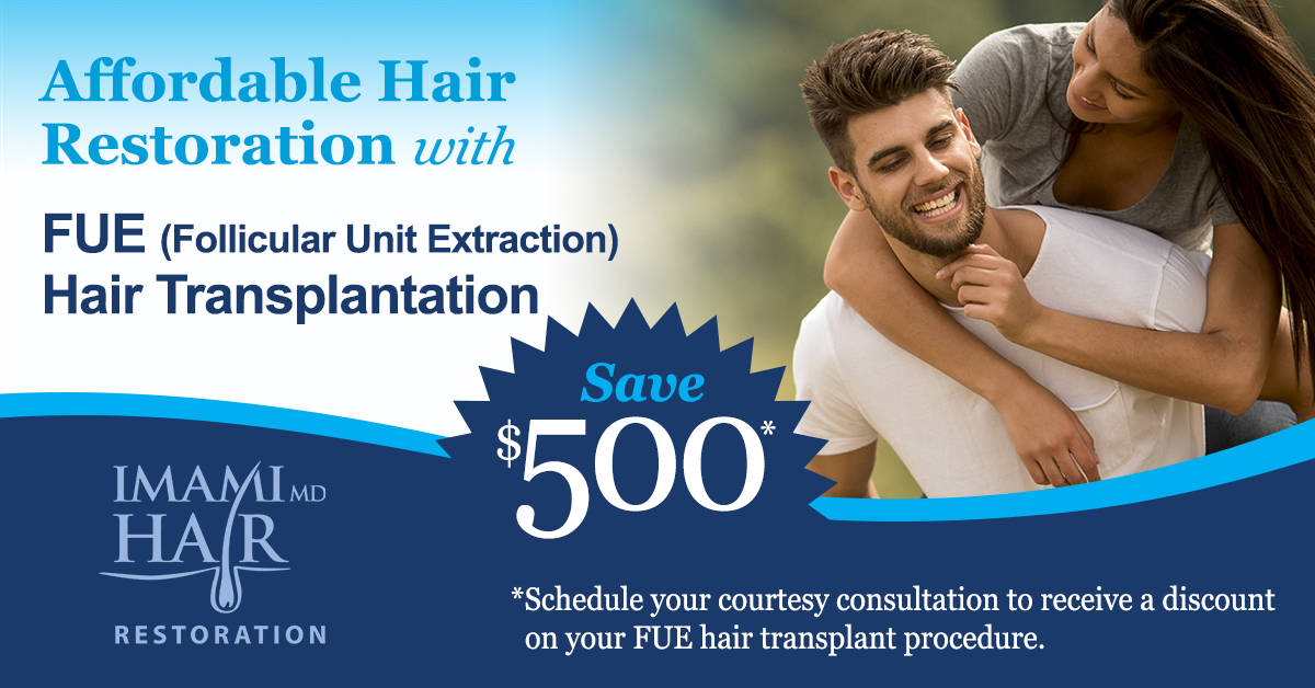 affordable results with FUE hair transplantation
