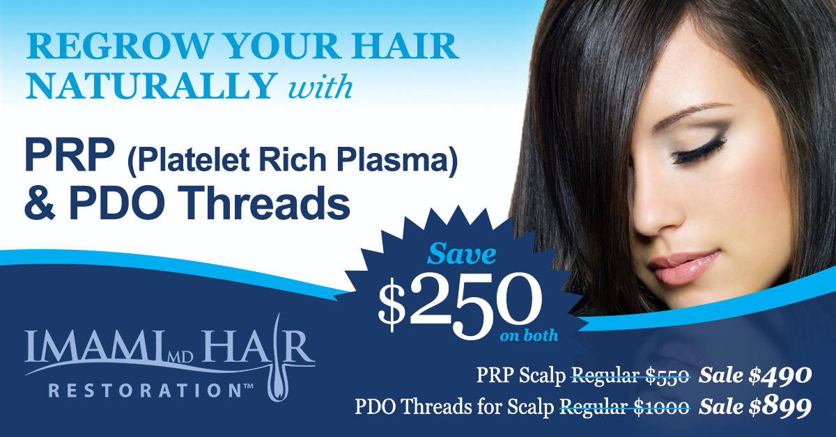 Regrow your hair naturally with PRP & PDO Threads